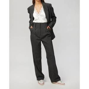 NEW IN THE MOOD FOR LOVE clyde striped pants in antracite